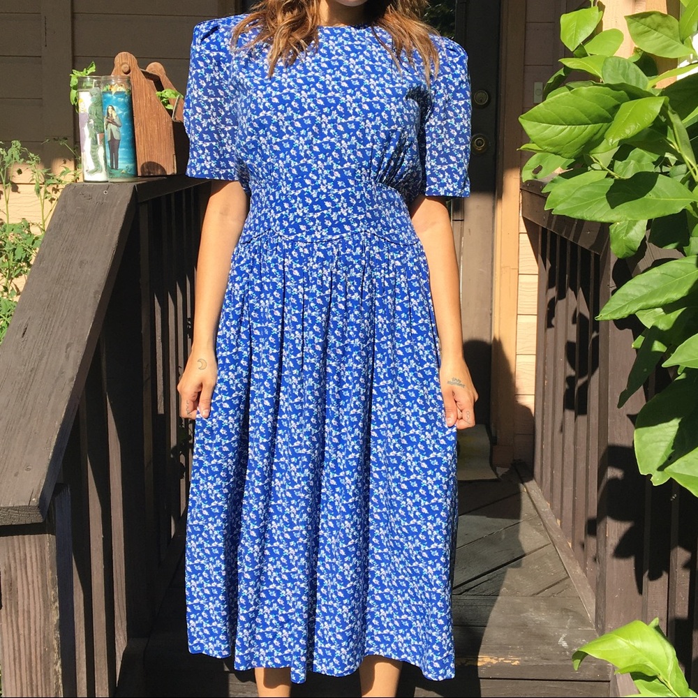 👗Vintage 1980s Floral Dress👗